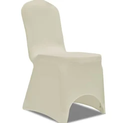 50 x Stuhlhusse Stretchhusse cremefarben