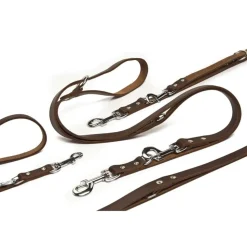 Beeztees Trainingsleine Leder Braun 200x1,2 cm 736401