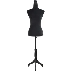 Damenbüste Schneiderpuppe Büste Torso Angezogen Mannequin Schwarz
