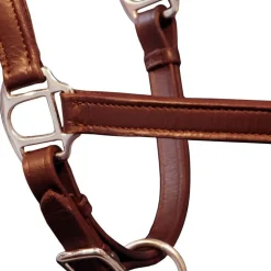 Echtleder Halfter Stallhalfter verstellbar braun Pony