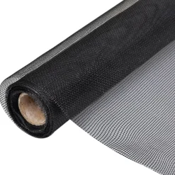 Fiberglas Mesh-Rolle Insektenschutzgitter Tür/Fenster 100 x 500 cm schwarz