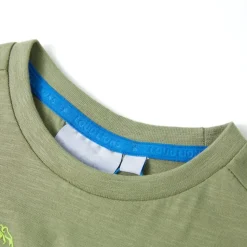 Kinder-Kurzarmshirt Helles Khaki 104