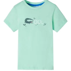 Kinder-Kurzarmshirt Hellgrün 92