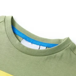 Kinder-Kurzarmshirt Hellkhaki 116