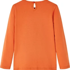 Kinder-Langarmshirt Dunkelorange 92