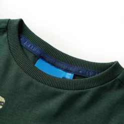 Kinder-Langarmshirt Dunkelgrün 92