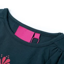 Kinder-Langarmshirt Dunkelgrün 104
