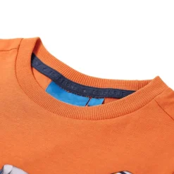 Kinder-Langarmshirt Dunkelorange 92