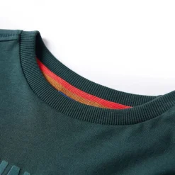 Kinder-Langarmshirt Dunkelgrün 104