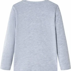 Kinder-Langarmshirt Grau Melange 104