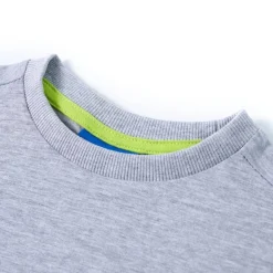 Kinder-Langarmshirt Grau Melange 104