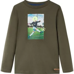 Kinder-Langarmshirt Khaki 116