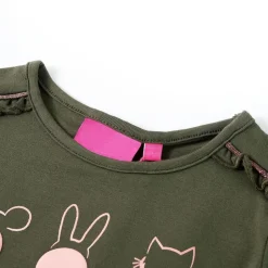 Kinder-Langarmshirt Khaki 104