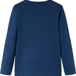 Kinder-Langarmshirt Marineblau 92