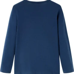 Kinder-Langarmshirt Marineblau 104