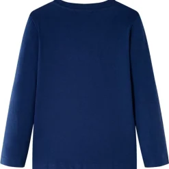 Kinder-Langarmshirt Marineblau 104