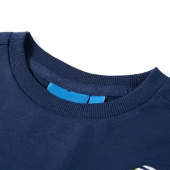 Kinder-Langarmshirt Marineblau 92
