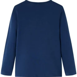 Kinder-Langarmshirt Marineblau 92