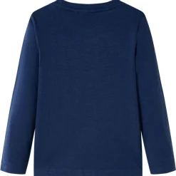 Kinder-Langarmshirt Marineblau Melange 104