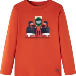 Kinder-Langarmshirt Orange 140