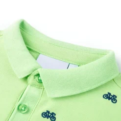 Kinder-Poloshirt Neongrün 92