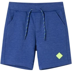 Kindershorts mit Kordelzug Blau Melange 116