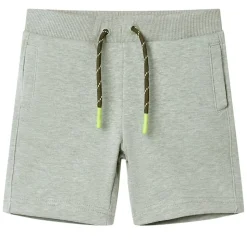 Kindershorts mit Kordelzug Hellkhaki Melange 92