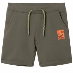 Kindershorts mit Kordelzug Dunkles Khaki 116