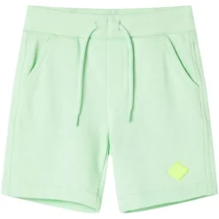 Kindershorts mit Kordelzug Knallgrün 128