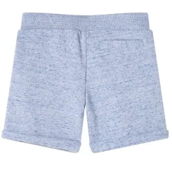 Kindershorts mit Kordelzug Blau Melange 116