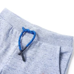 Kindershorts mit Kordelzug Blau Melange 116