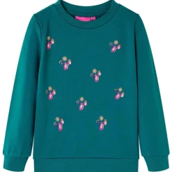 Kinder-Sweatshirt Dunkelgrün 104