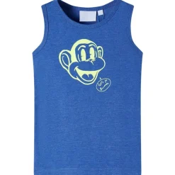Kinder-Tanktop Blau Melange 92