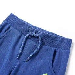 Kinder-Trainingshose Blau Melange 104