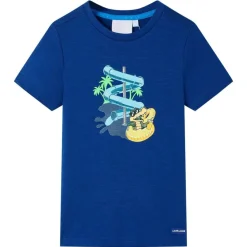 Kinder-T-Shirt Dunkelblau 128