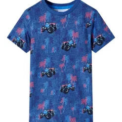 Kinder-T-Shirt Dunkelblau Melange 104