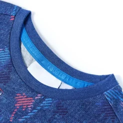 Kinder-T-Shirt Dunkelblau Melange 104