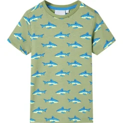 Kinder-T-Shirt Helles Khaki 104