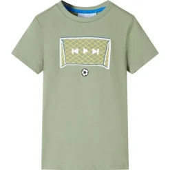 Kinder-T-Shirt Helles Khaki 116