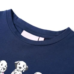 Kinder-T-Shirt Marineblau 116