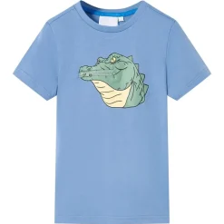Kinder-T-Shirt Mittelblau 128