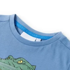 Kinder-T-Shirt Mittelblau 128