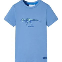 Kinder-T-Shirt Mittelblau 104