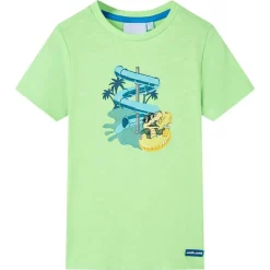 Kinder-T-Shirt Neongrün 116