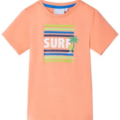 Kinder-T-Shirt Neonorange 128