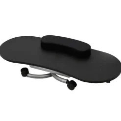 Klappbarer Maniküre-Tisch mit Rollen Schwarz