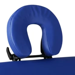 Massagetisch mit Holzrahmen, faltbar 3 Zonen Blau