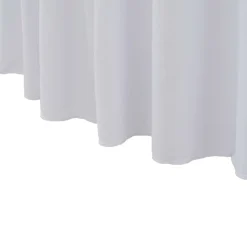 vidaXL 2 Stück Stretch-Tischdecken mit Rand Weiß 120x74 cm