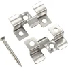 vidaXL 100 Stk. Deckclips mit 200 Schrauben Edelstahl