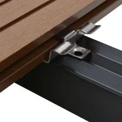 vidaXL 100 Stk. Deckclips mit 200 Schrauben Edelstahl